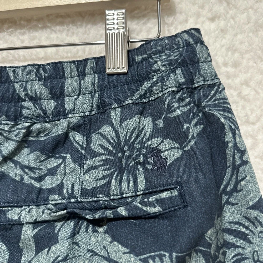 Polo Ralph Lauren Men's Size L‎ Navy Palm Tree Tropical Shorts Classic Fit